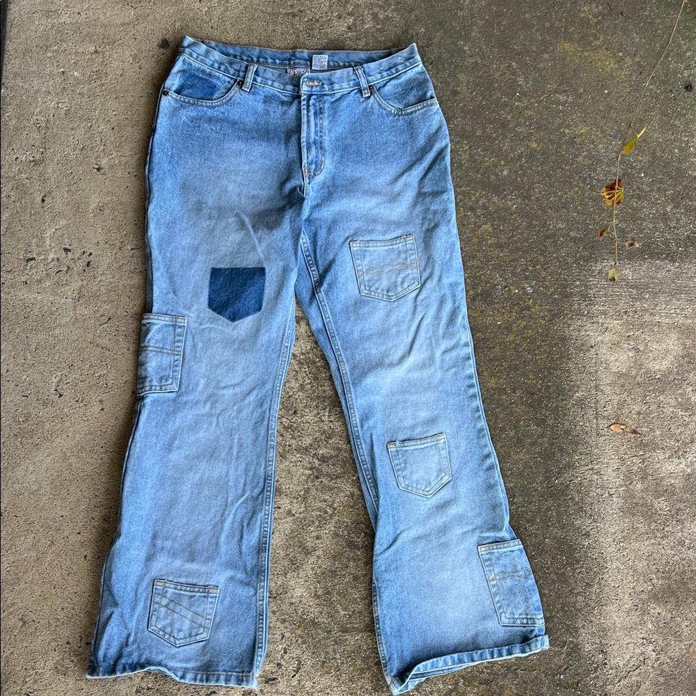 Women’s vintage Jeans with Patchwork